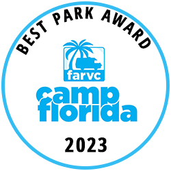 Best Park 2023 by Florida RV Park and Campground Association won by Twin Lakes Camp Resort